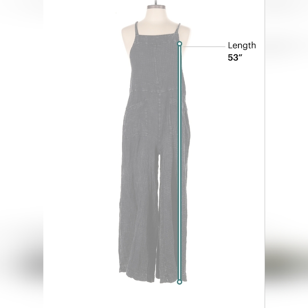 Easel Charcoal Jumpsuit with Pockets - Picture 5 of 7
